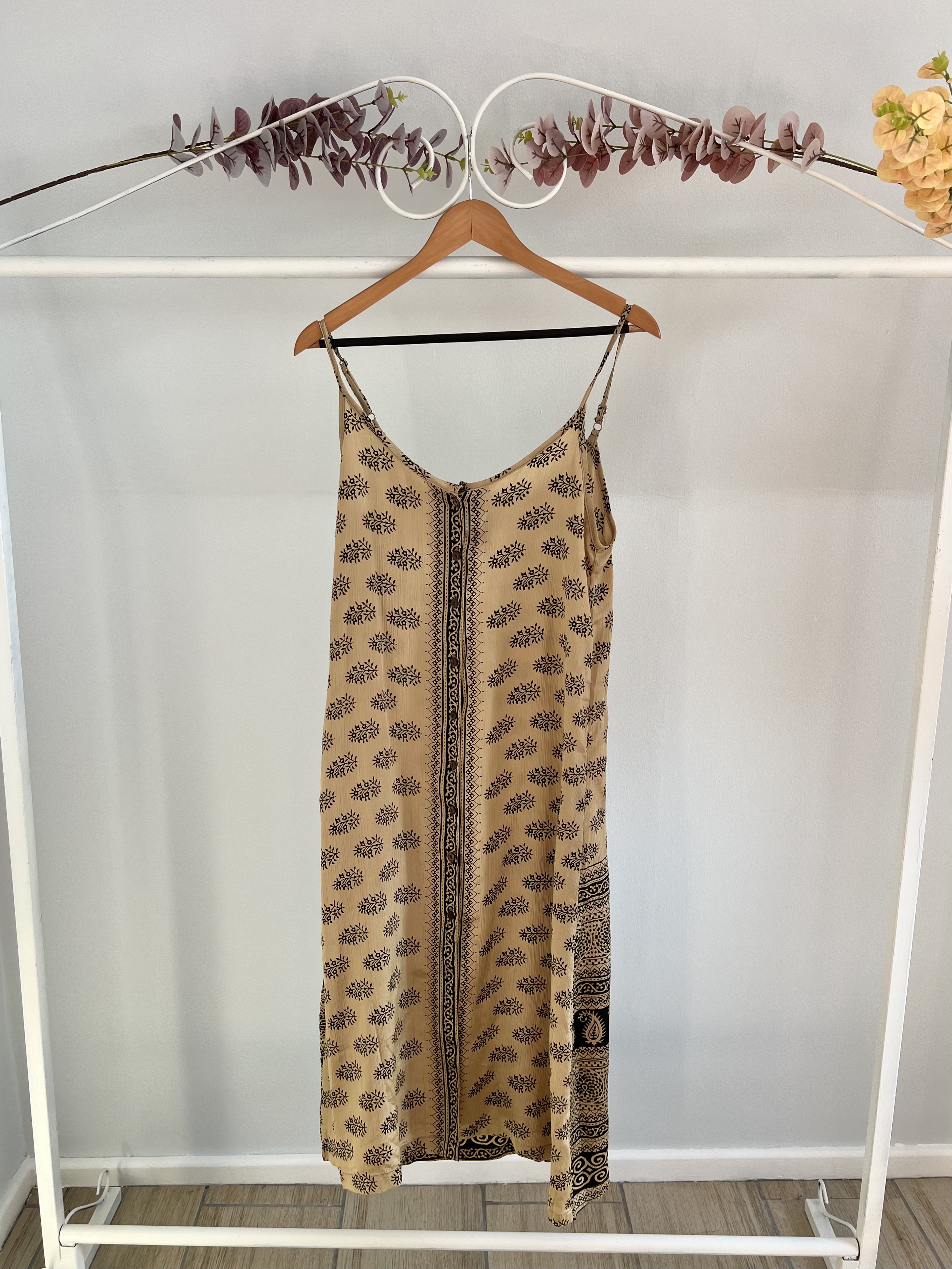 thrifted silky dress from India