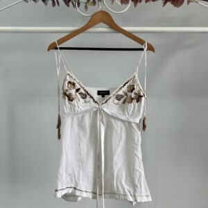 thrifted white fairy top