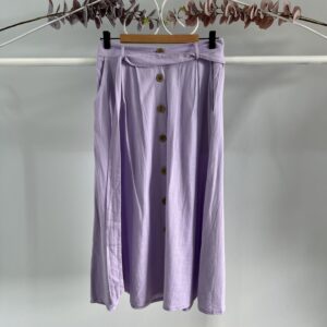 thrifted purple boho skirt