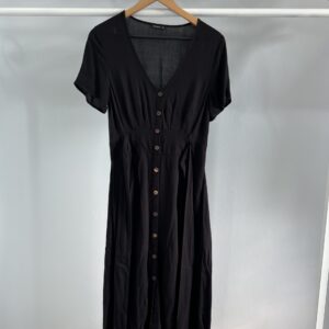 thrifted black t-shirt dress