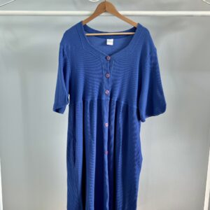 thrifted blue bohemian dress