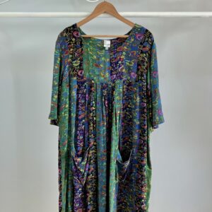 thrifted bohemian flower dress