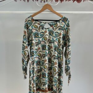 thrifted paisley boho dress