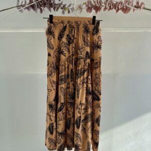 thrifted bohemian leaf skirt