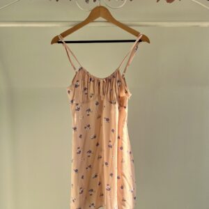 thrifted pink floral dress