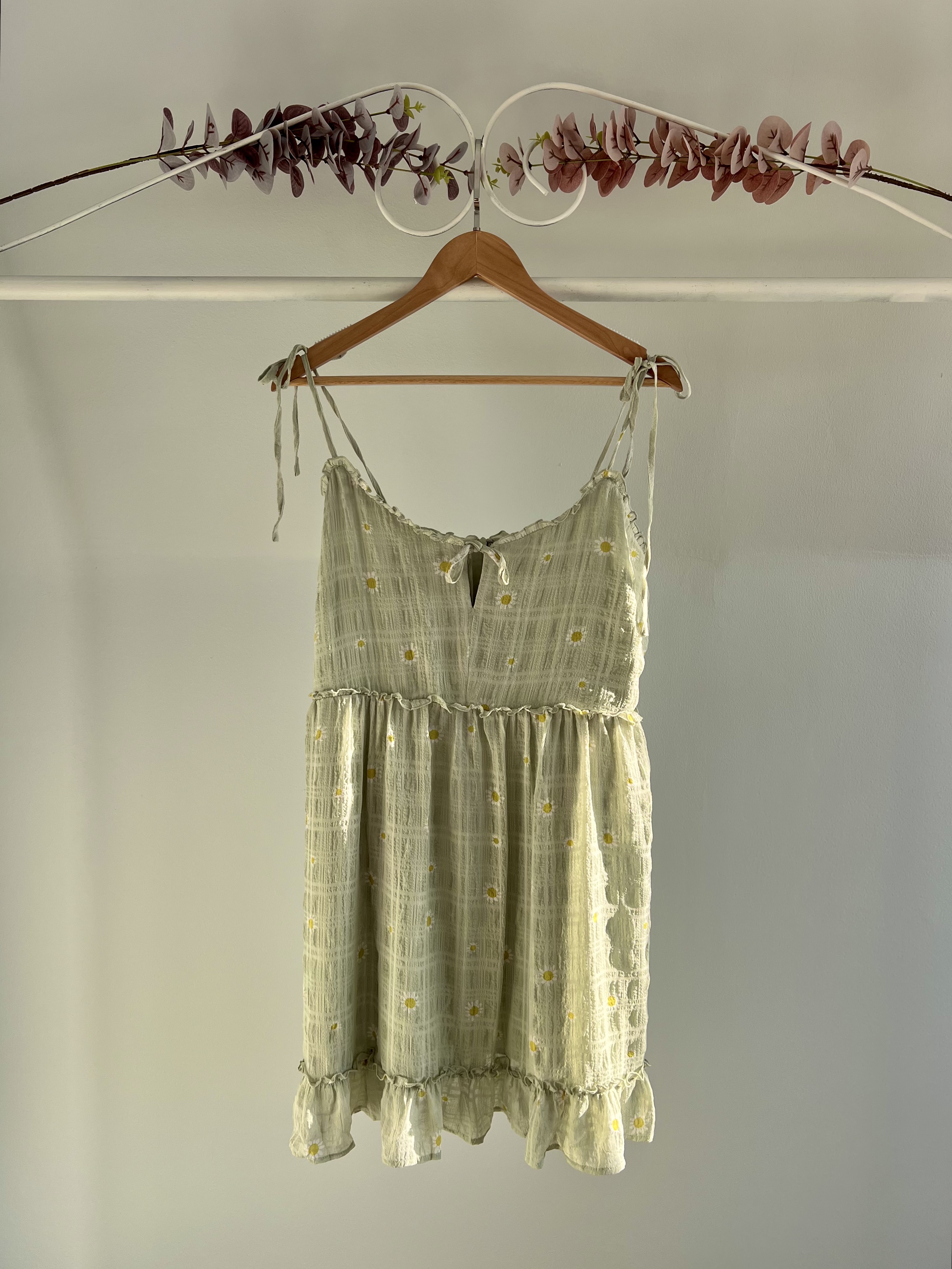 thrifted blue flower dress