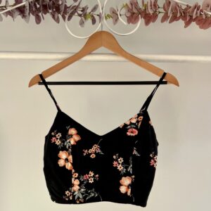 thrifted flower crop top