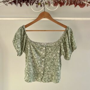 thrifted flower crop top