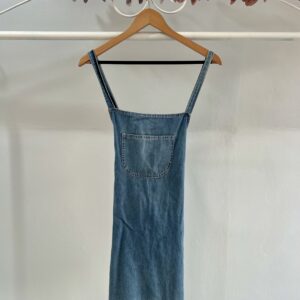 thrifted blue jean dress