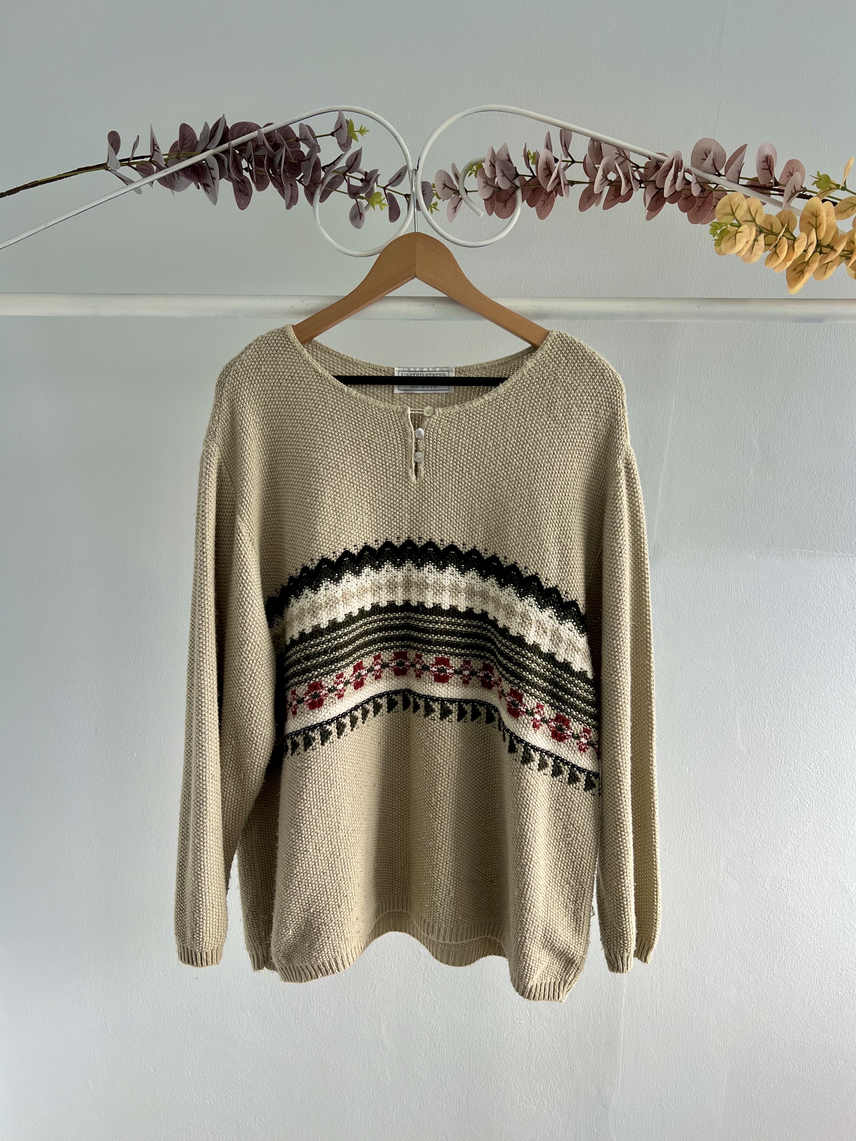 thrifted pattern vintage jersey