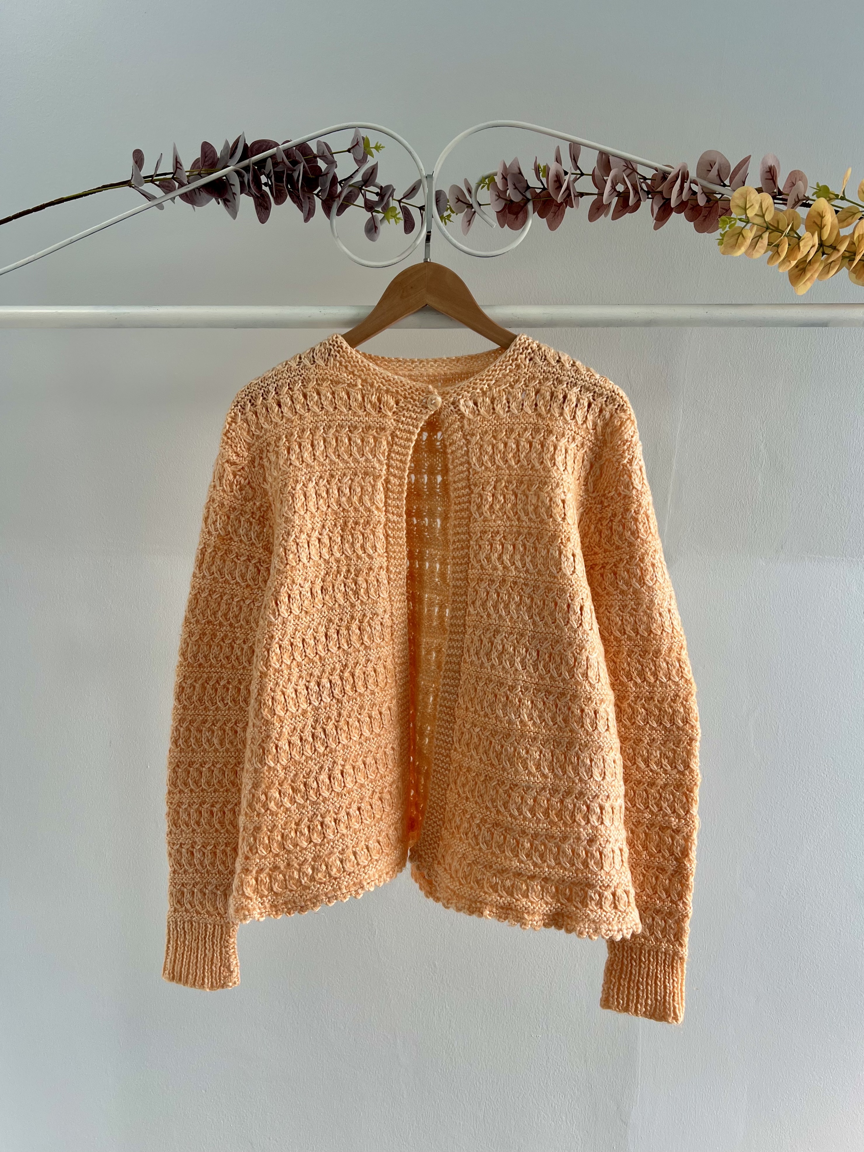 thrifted vintage crochet jersey