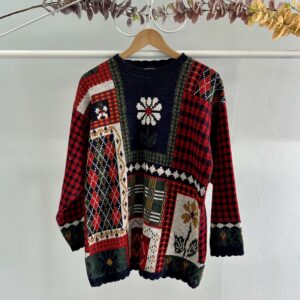 thrifted vintage flower jersey