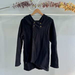 thrifted sitting pretty black coat