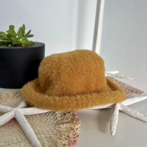 thrifted bohemian mustard hat