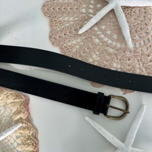 thrifted woolworths black belt