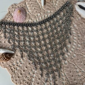 silver weaved goddess necklace