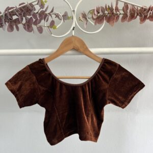 earthy thrifted crop top
