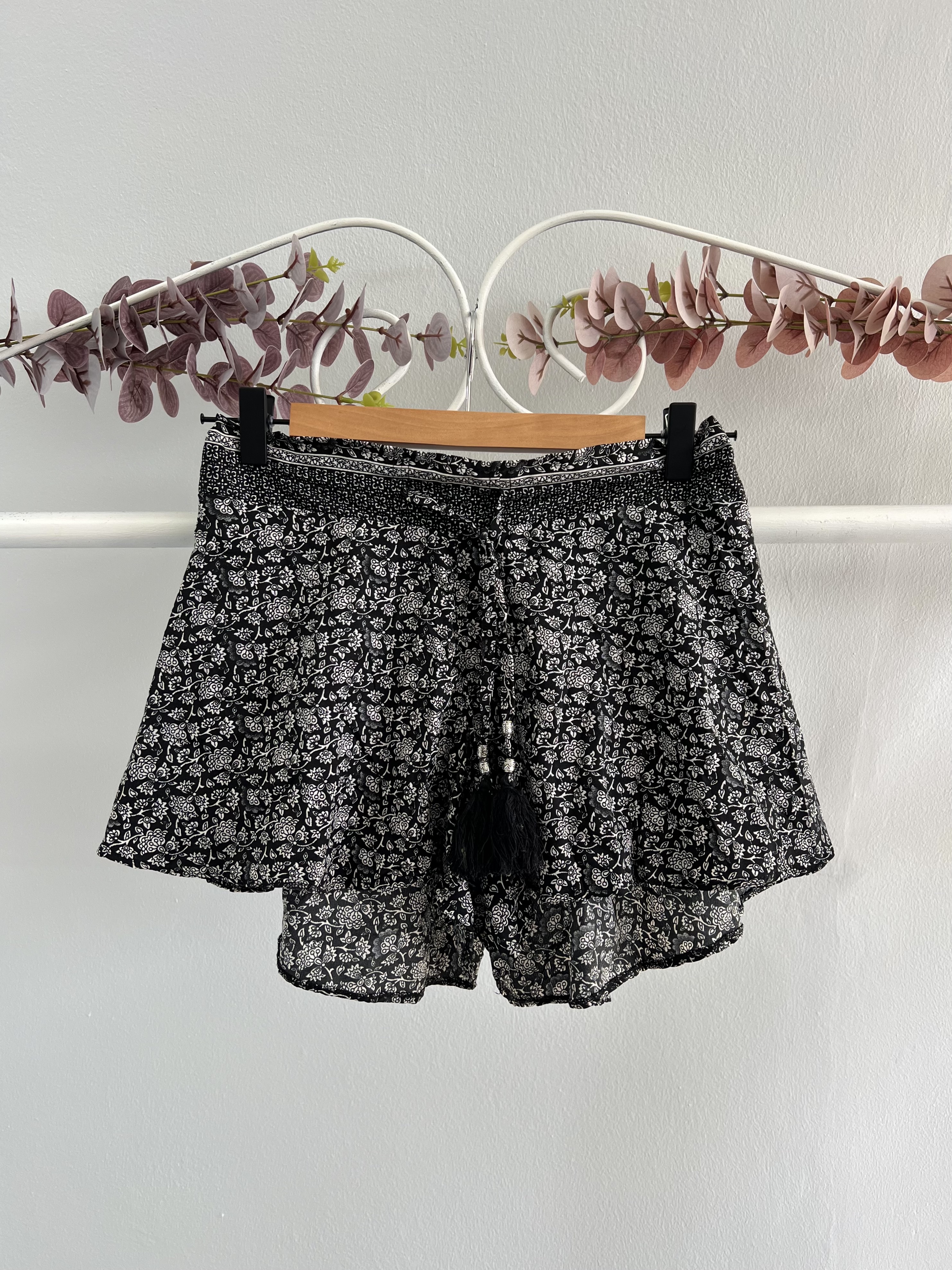 thrifted floral shorts