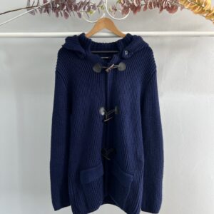 thrifted navy blue knitted jersey