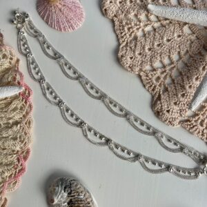 silver chain bohemian anklet