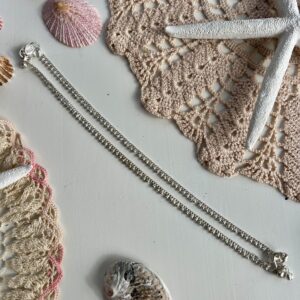 silver chain bohemian anklet