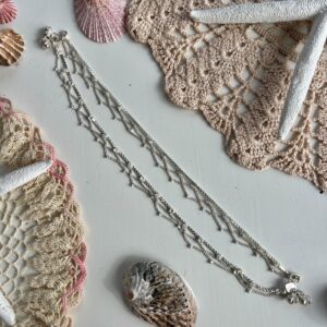 silver chain bohemian anklet