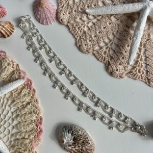 silver chain bohemian anklet