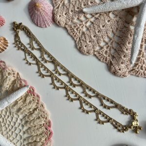 brass chain anklet