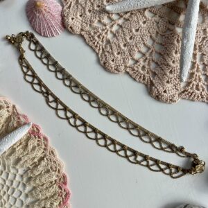 brass chain anklet