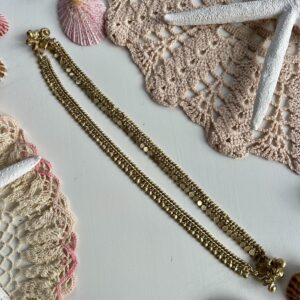 brass chain anklet