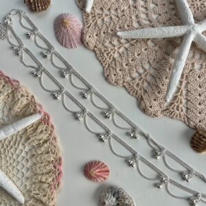 silver belly chain jewelry