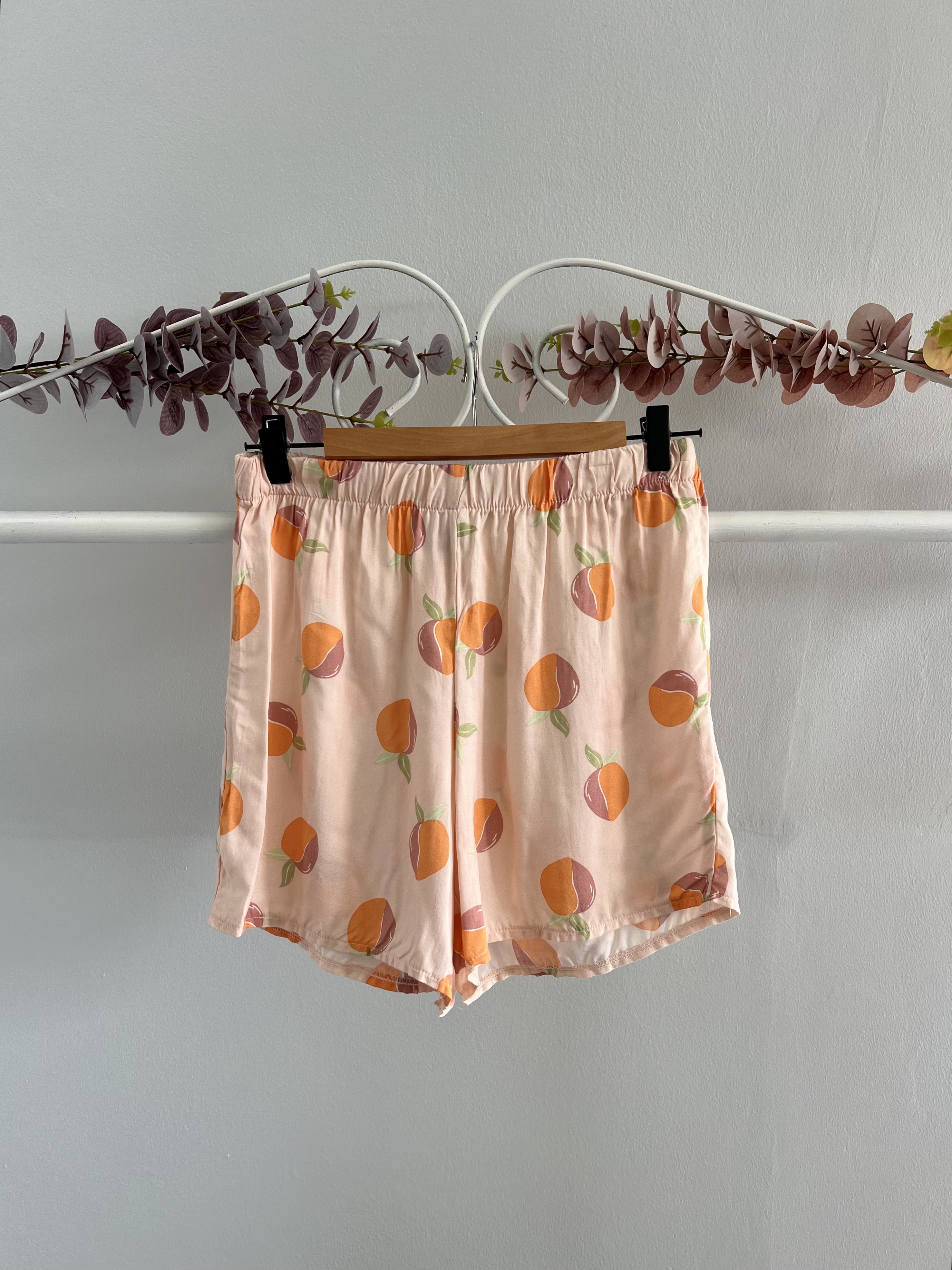 thrifted peach shorts