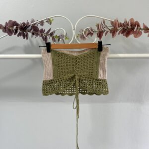 thrifted crochet top