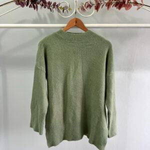 thrifted mint green knitted sweater