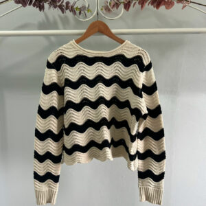 thrifted knitted crop sweater