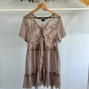 thrifted embroidered fairy dress