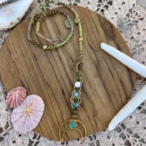 turquoise moon hairwrap
