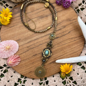 bohemian crystal macrame hairwraps and dreadlock accessories