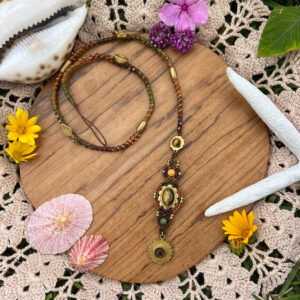 bohemian crystal macrame hairwraps and dreadlock accessories