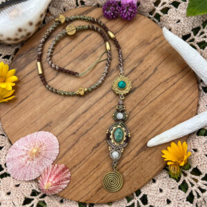 bohemian crystal macrame hairwraps and dreadlock accessories