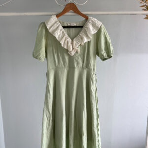 cottage core mint green dress
