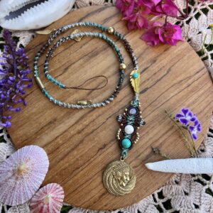 tribal macrame hairwrap / dreadwrap