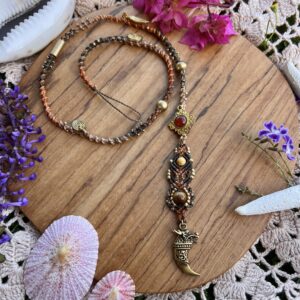 tribal macrame hairwrap / dreadwrap