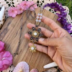 moonstone mandala necklace